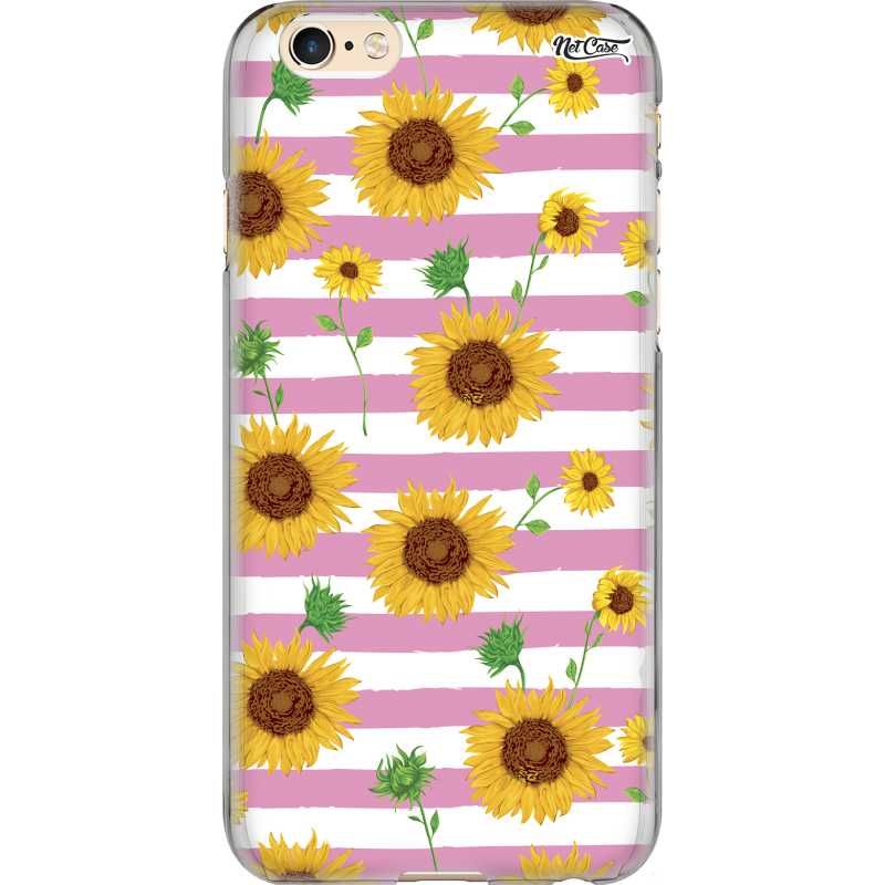 Capa Silicone NetCase Chapada Girassóis Listras