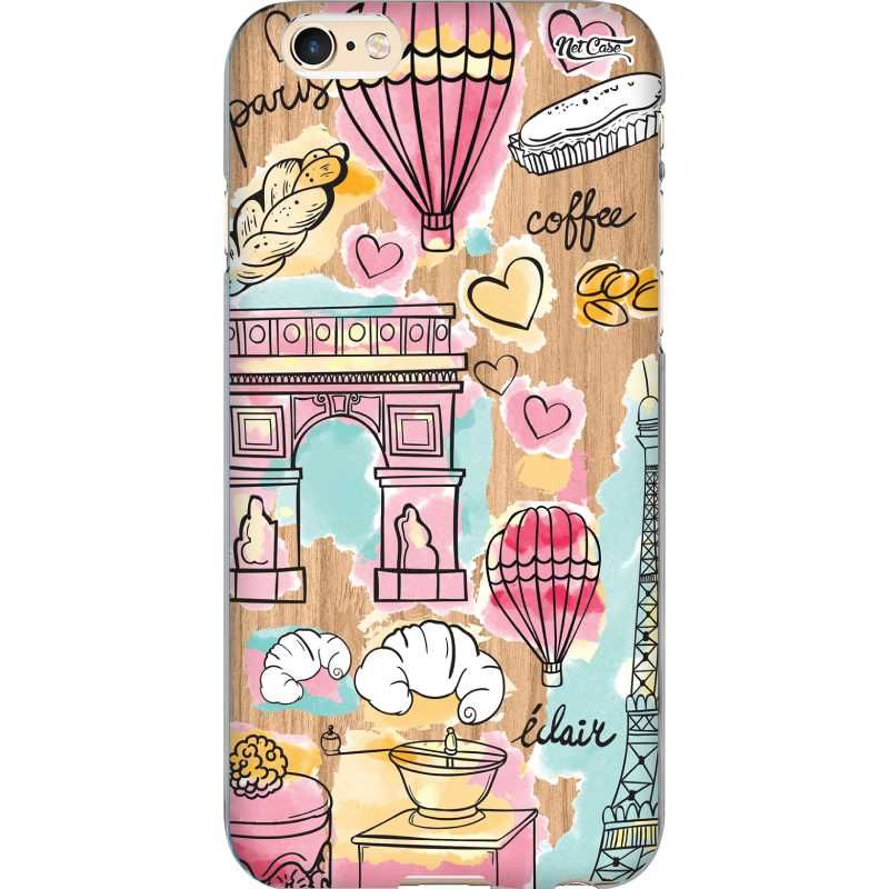 Capa Silicone NetCase Chapada Pintura Paris Coffee