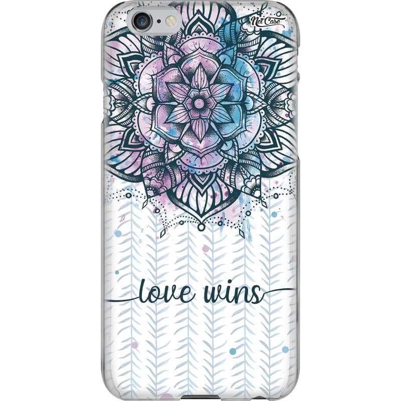 Capa Silicone NetCase Chapada Mandala Lotus Flower Love Wins