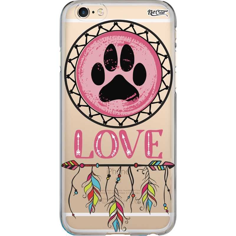 Capa Silicone NetCase Transparente Filtro Pata Love