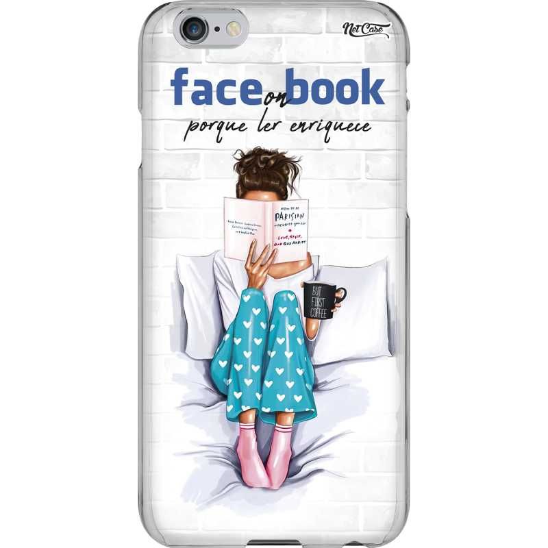 Capa Silicone NetCase Chapada Face on Book Porque Ler Enriquece