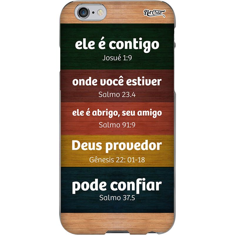 Capa Silicone NetCase Chapada Linhas de Versículo