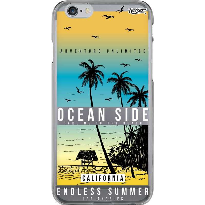Capa Silicone NetCase Transparente Ocean Side Take Me to the Beach