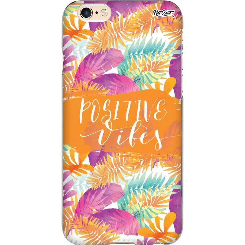 Capa Silicone NetCase Chapada Flores Tropicais Positive Vibes