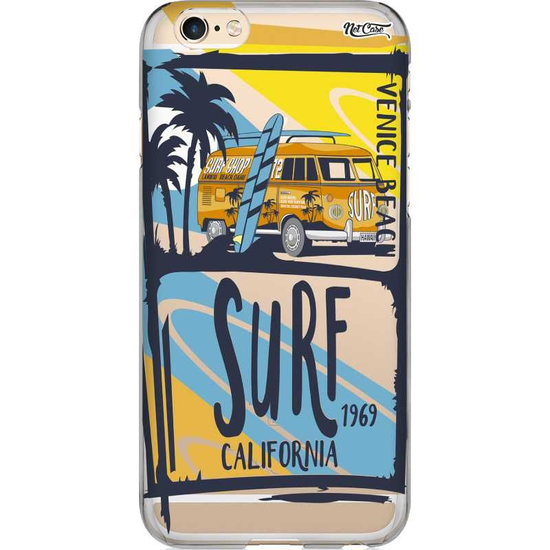 Capa Silicone NetCase Transparente Venice Beach Surf