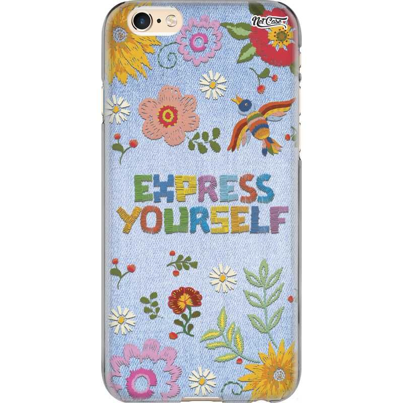 Capa Silicone NetCase Chapada Jeans Floral Express Yourself