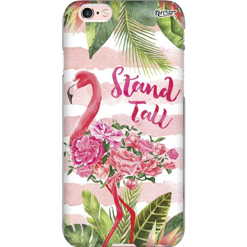 Capa Silicone NetCase Chapada Flamingo Flores Stand Tall