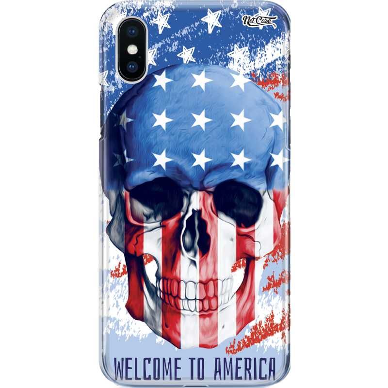 Capa Silicone NetCase Chapada Crânio Welcome to America