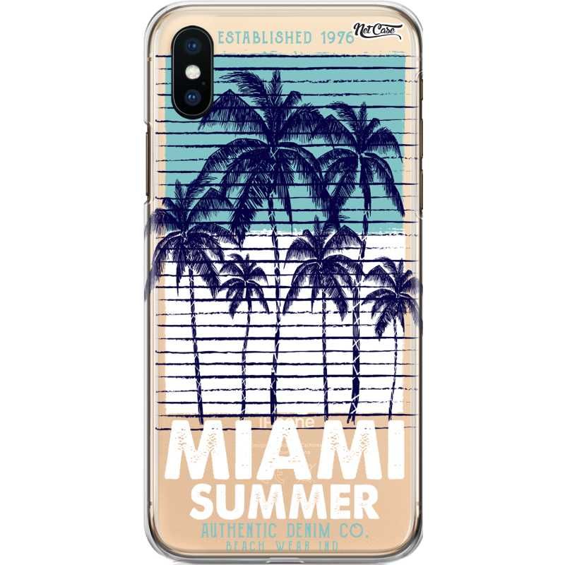 Capa Silicone NetCase Transparente Miami Summer