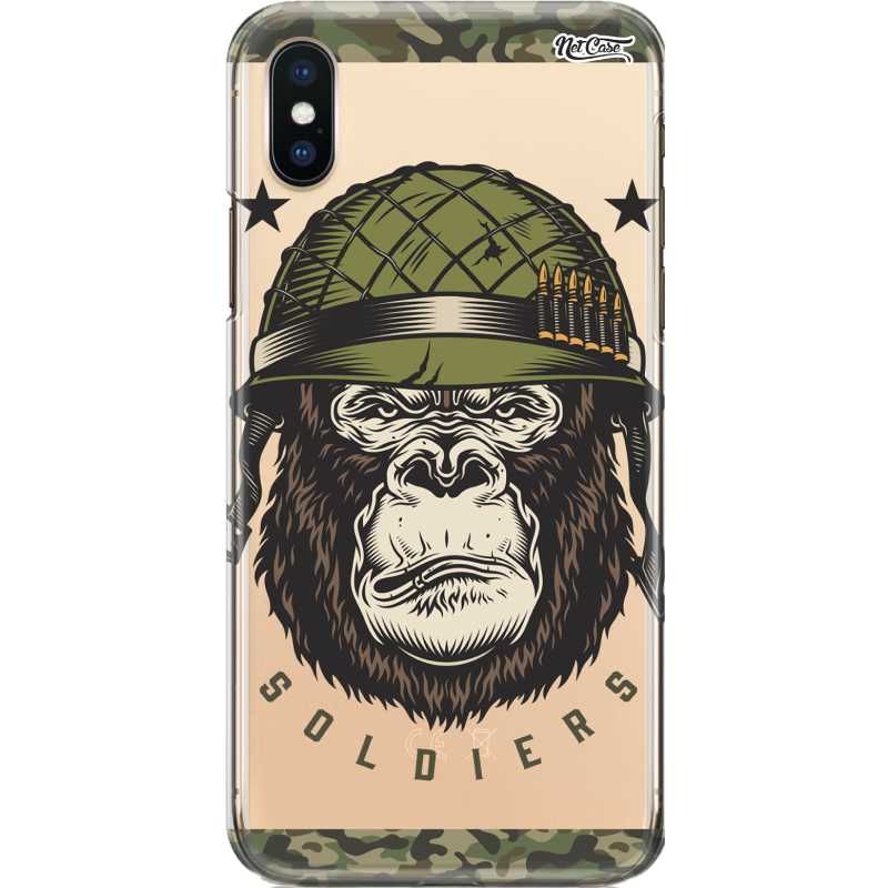 Capa Silicone NetCase Transparente Gorila Soldiers