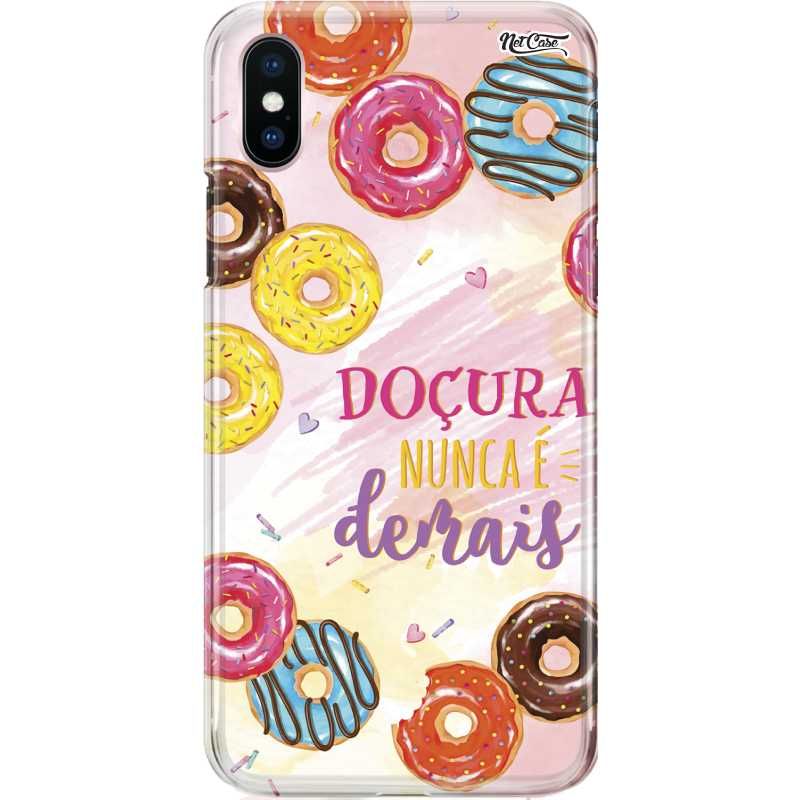 Capa Silicone NetCase Chapada Donuts Doçura Nunca é Demais
