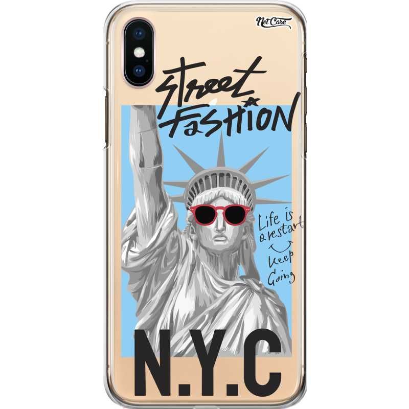 Capa Silicone NetCase Transparente Street Fashion N.Y.C