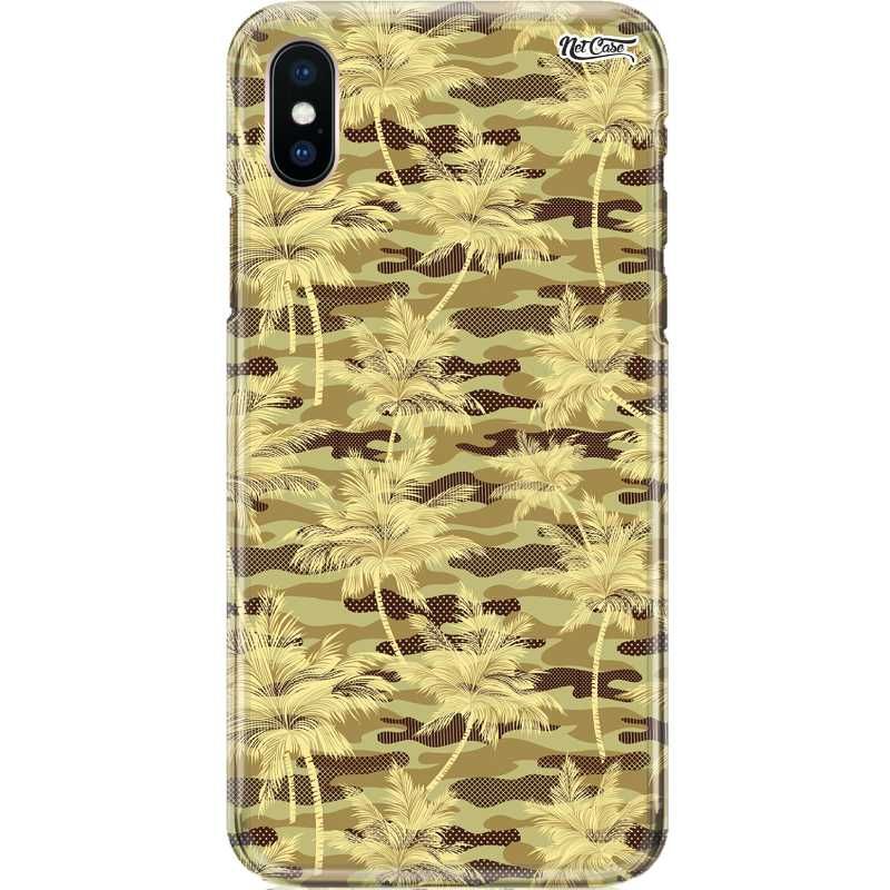 Capa Silicone NetCase Chapada Camuflada Floresta Coqueiros