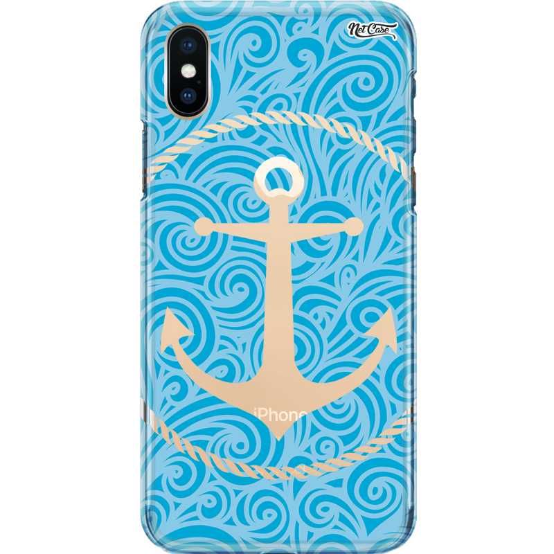 Capa Silicone NetCase Transparente Ocean Anchor