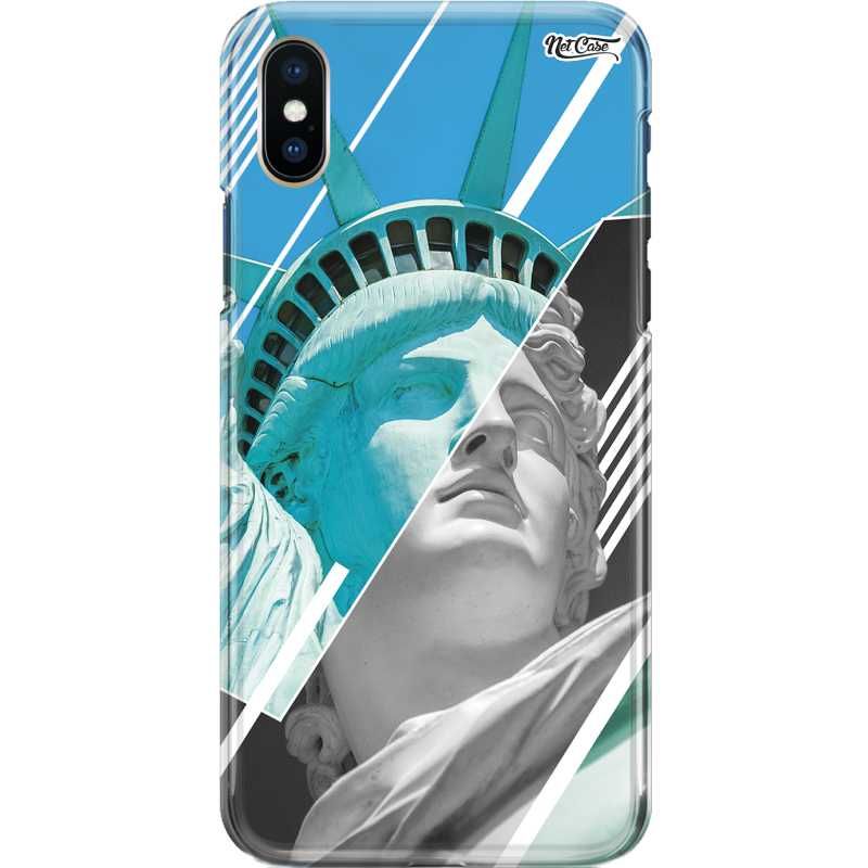 Capa Silicone NetCase Chapada Estátua da Liberdade Degradê