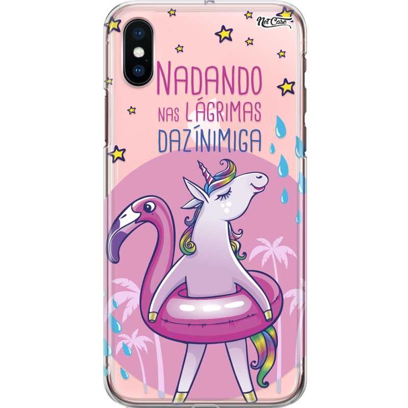 Capa Silicone NetCase Transparente Nadando nas Lágrimas Dazínimiga