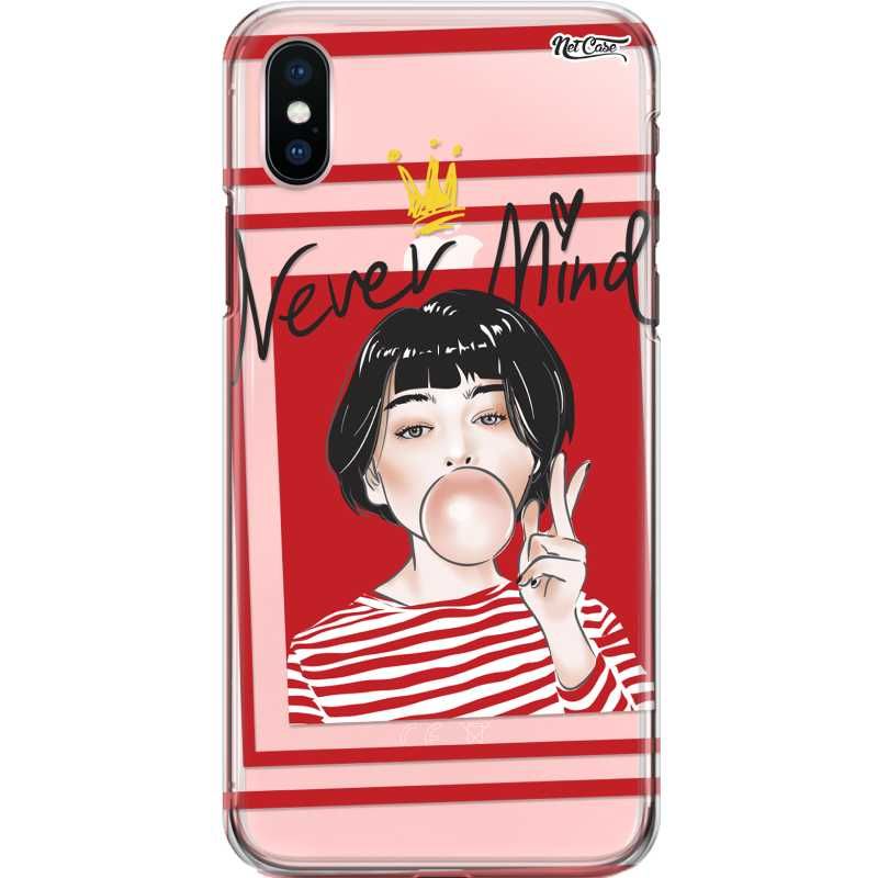 Capa Silicone NetCase Transparente Never Mind