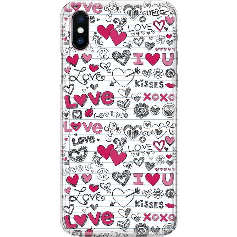 Capa Silicone NetCase Chapada Caderno Love Kisses