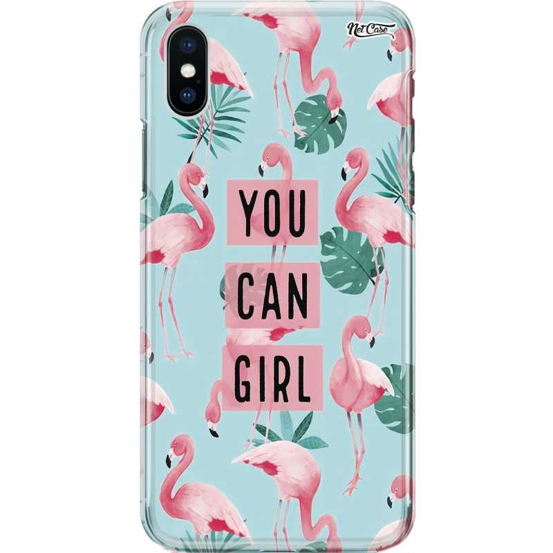 Capa Silicone NetCase Chapada Flamingos You Can Girl