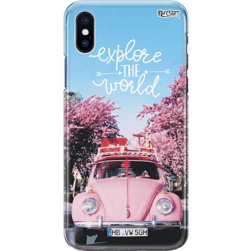 Capa Silicone NetCase Chapada Fusca Rosa Explore the World