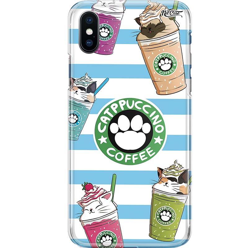 Capa Silicone NetCase Chapada Faixas Catppuccino Coffee