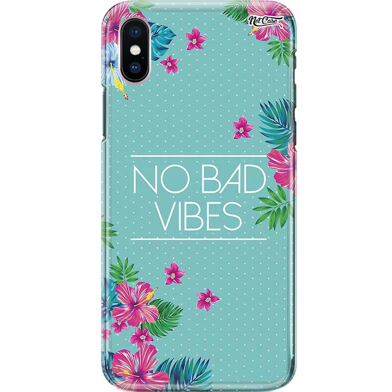 Capa Silicone NetCase Chapada Floral Poás No Bad Vibes