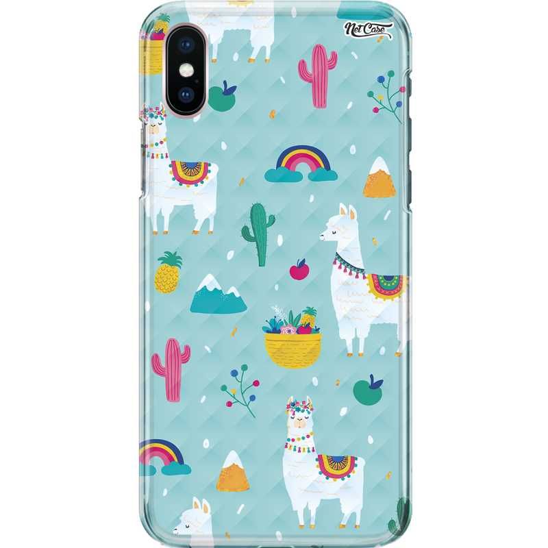 Capa Silicone NetCase Chapada LLama Cactos e Frutas