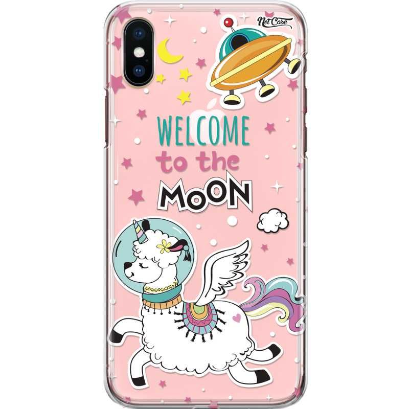 Capa Silicone NetCase Transparente Ovelhas Espacial Welcome to the Moon