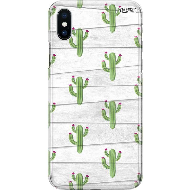 Capa Silicone NetCase Chapada Cactos Florzinhas