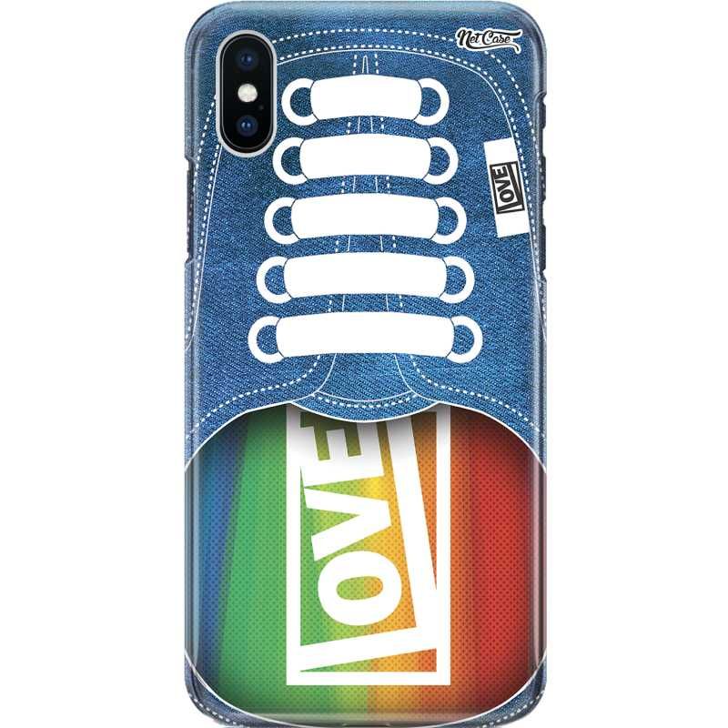 Capa Silicone NetCase Chapada Tênis Jeans LOVE