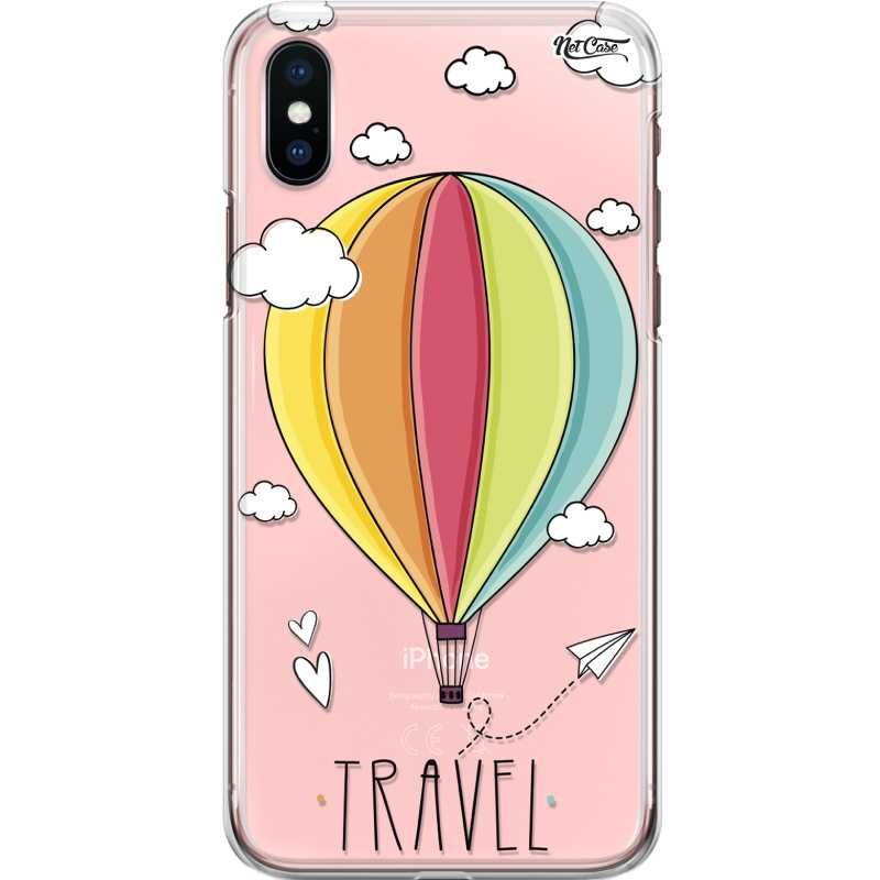 Capa Silicone NetCase Transparente Balão Travel