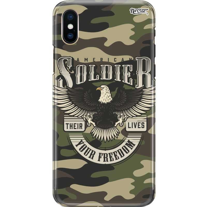 Capa Silicone NetCase Chapada Camuflada American Soldier