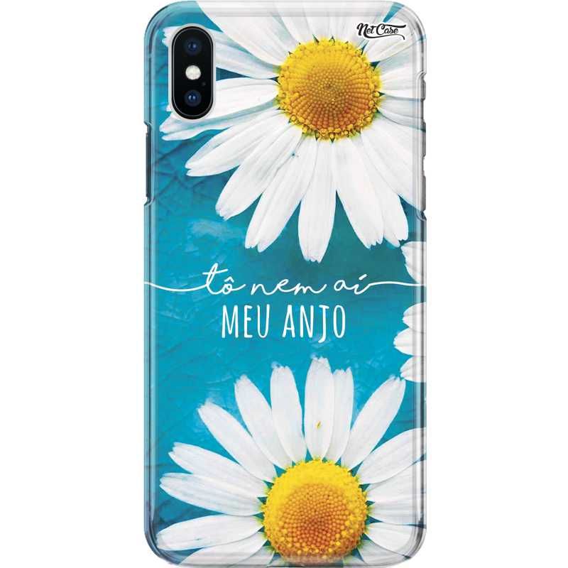 Capa Silicone NetCase Chapada Margaridas: To Nem Aí Meu Anjo