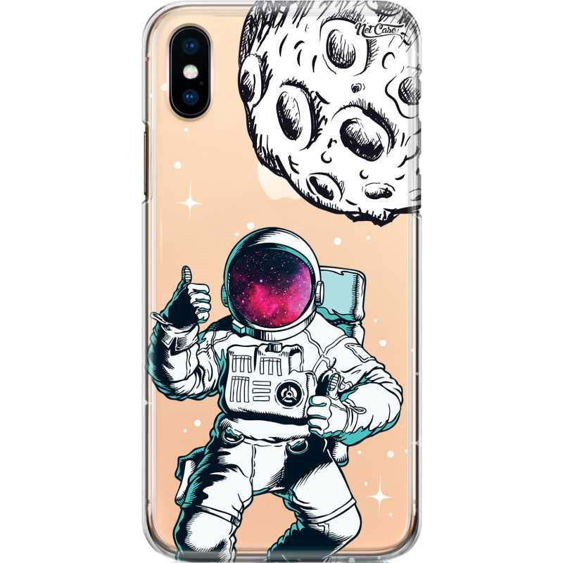Capa Silicone NetCase Transparente Astronaut Enjoying Asteroid