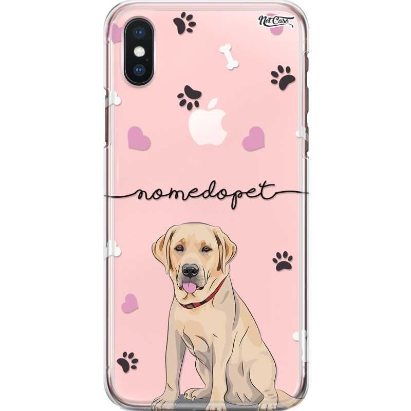 Capa Silicone NetCase Transparente Nome Labrador