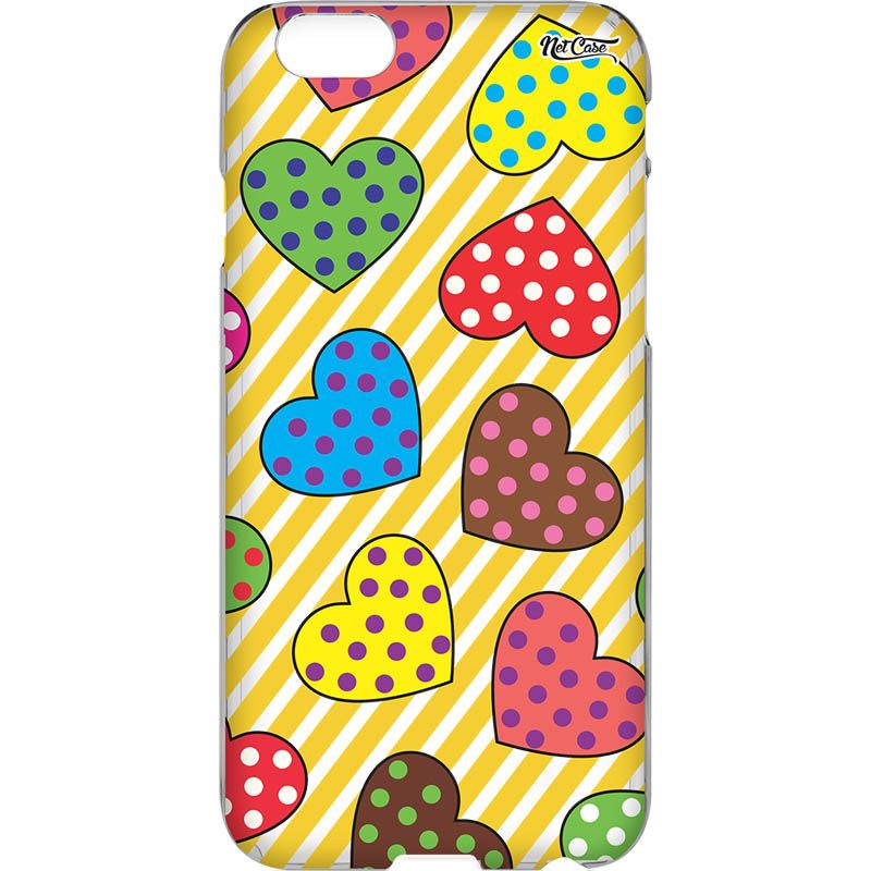 Capa Silicone NetCase Vazada Patch Hearts