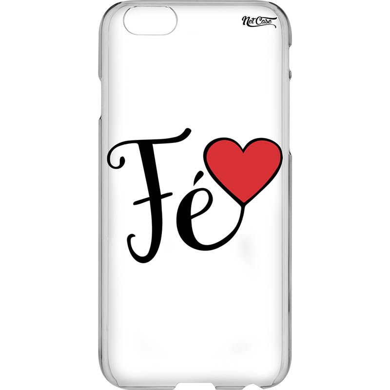 Capa Silicone NetCase Vazada Fé e Amor
