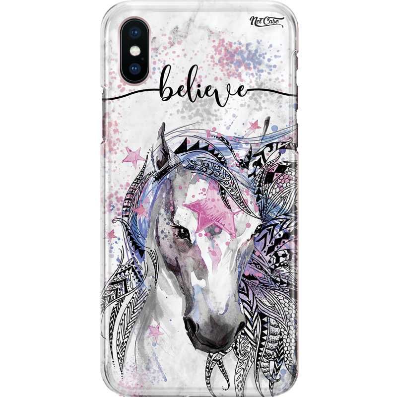 Capa Silicone NetCase Chapada Mandala Horse: Believe