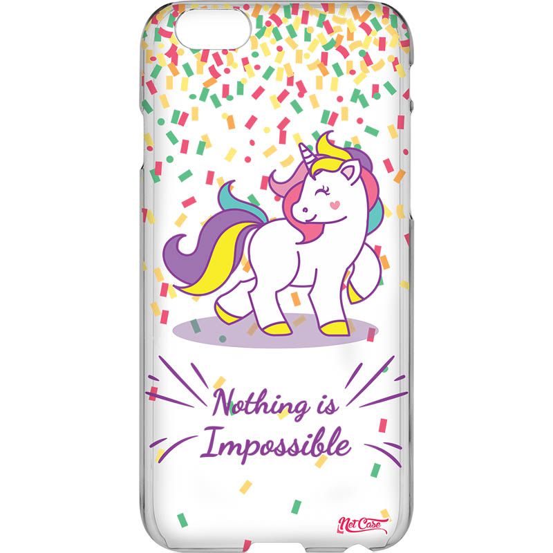 Capa Silicone NetCase Vazada Unicorn:''Nothing is Impossible''