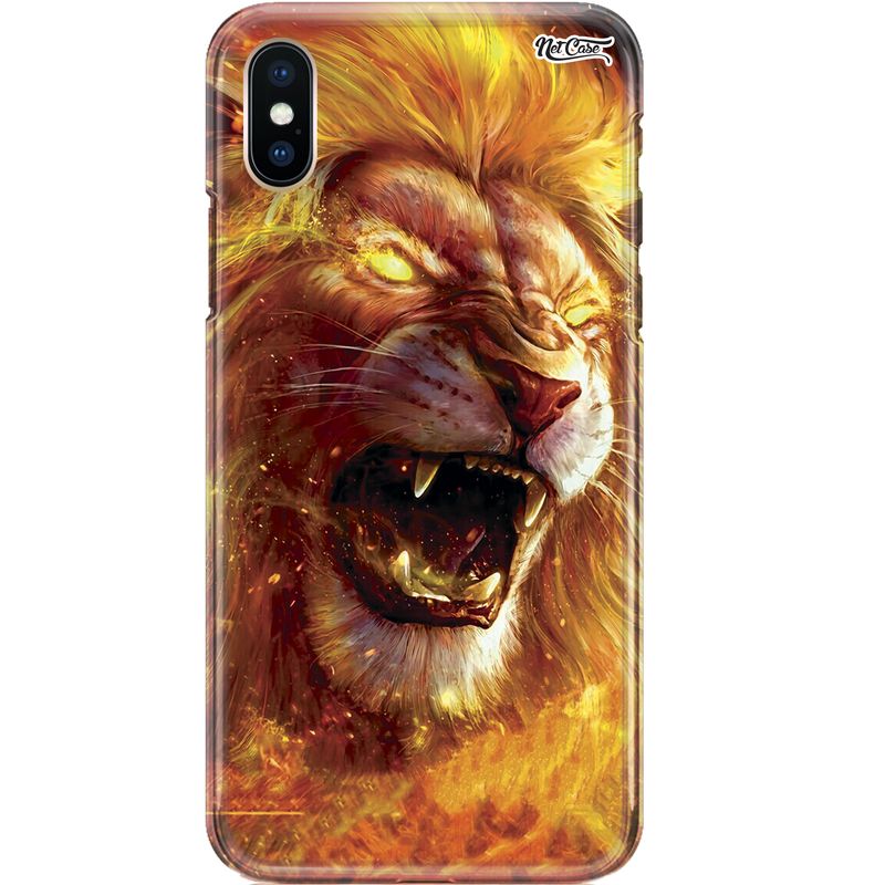 Capa Silicone NetCase Chapada Lion: Power Golden
