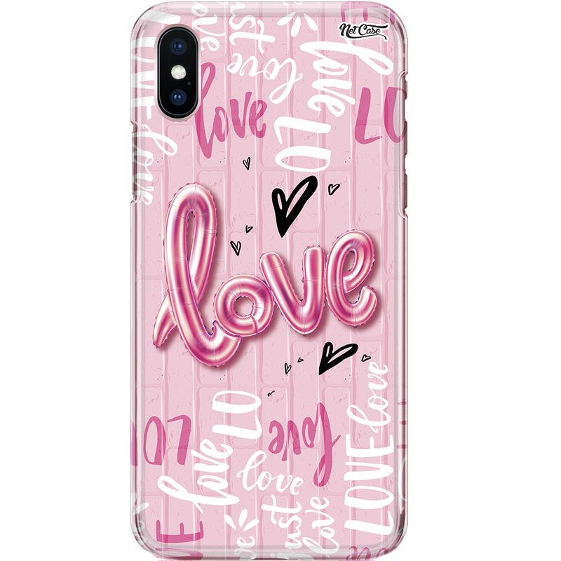 Capa Silicone NetCase Chapada Pink & White Love