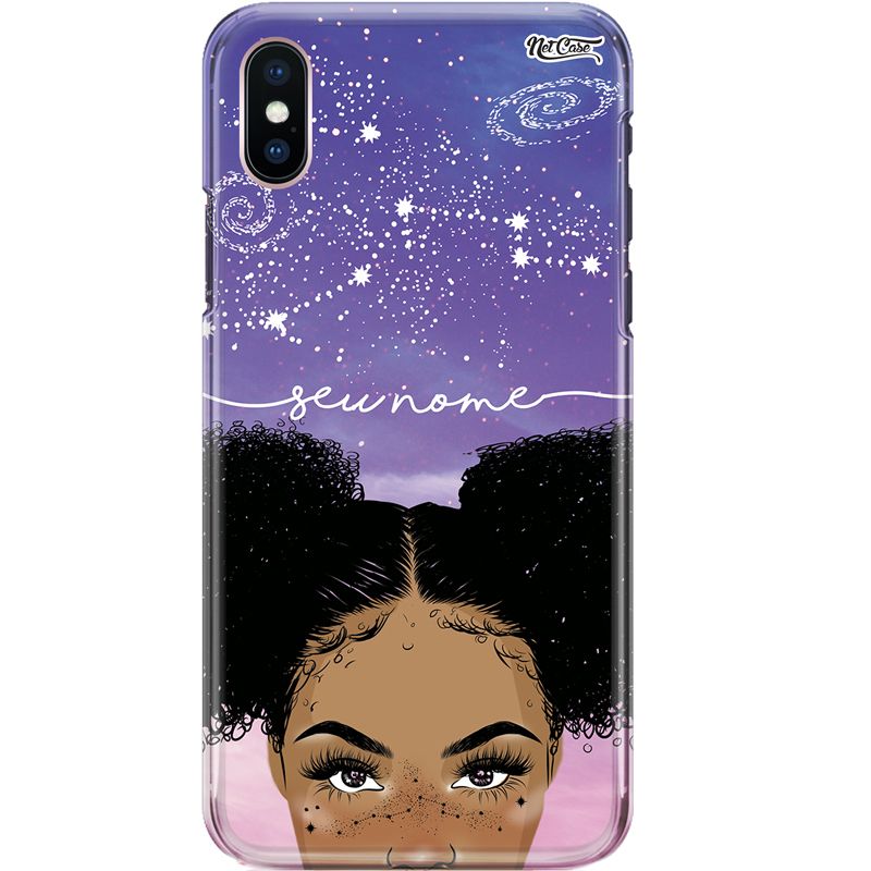 Capa Silicone NetCase Chapada Nome Black Power Girl's Skin of Constellations
