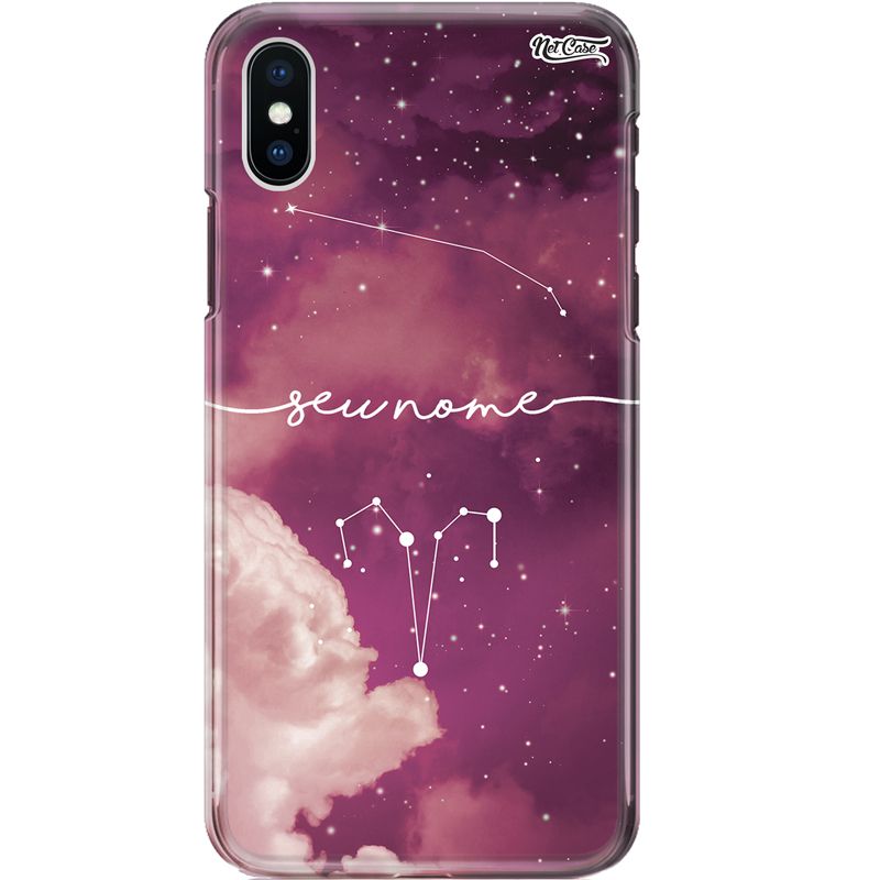 Capa Silicone NetCase Chapada Nome Signo Áries