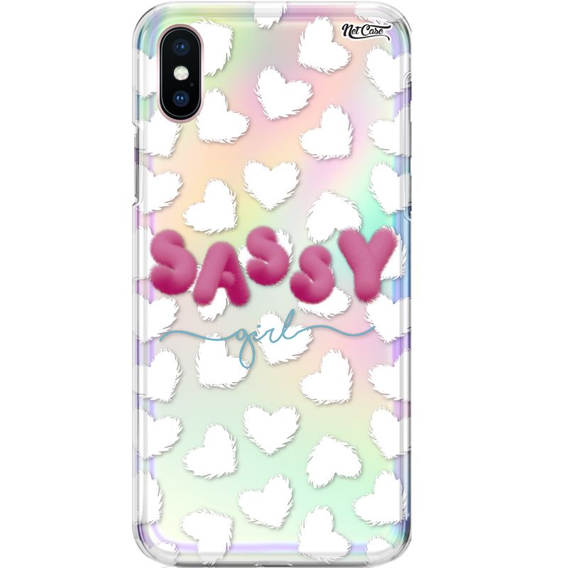 Capa Silicone NetCase Holográfica Sassy Girl