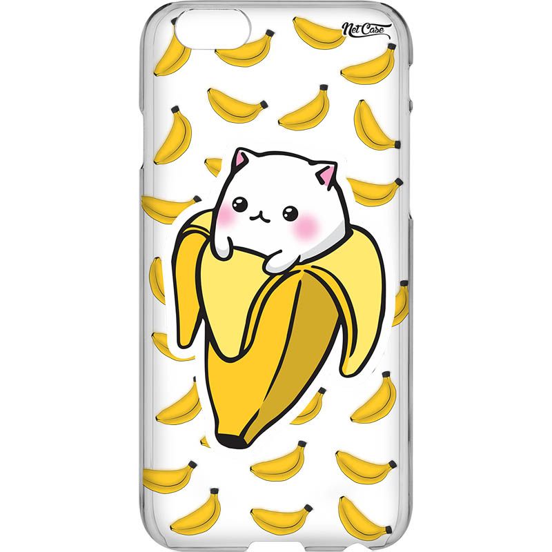 Capa Silicone NetCase Vazada Banana Cat