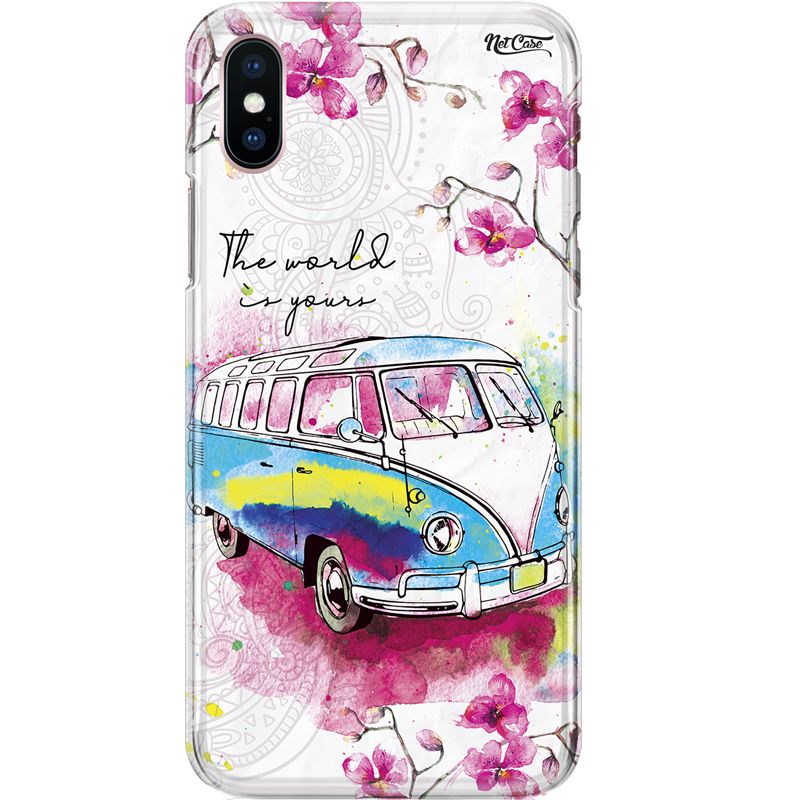 Capa Silicone NetCase Chapada Flores Mandala kombi: The Wold is Yours