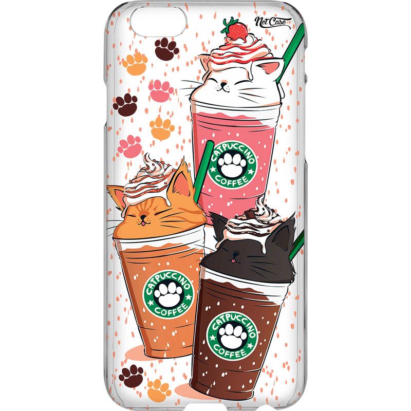 Capa Silicone NetCase Vazada Trio Catpuccino