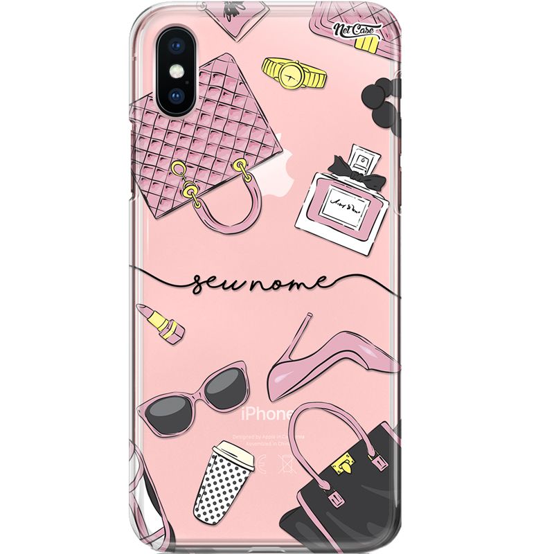 Capa Silicone NetCase Transparente Nome Female Collection