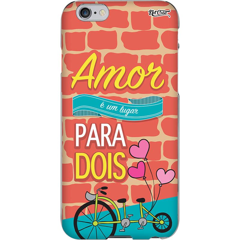 Capa Silicone NetCase Chapada 'Amor É Um Lugar para Dois'