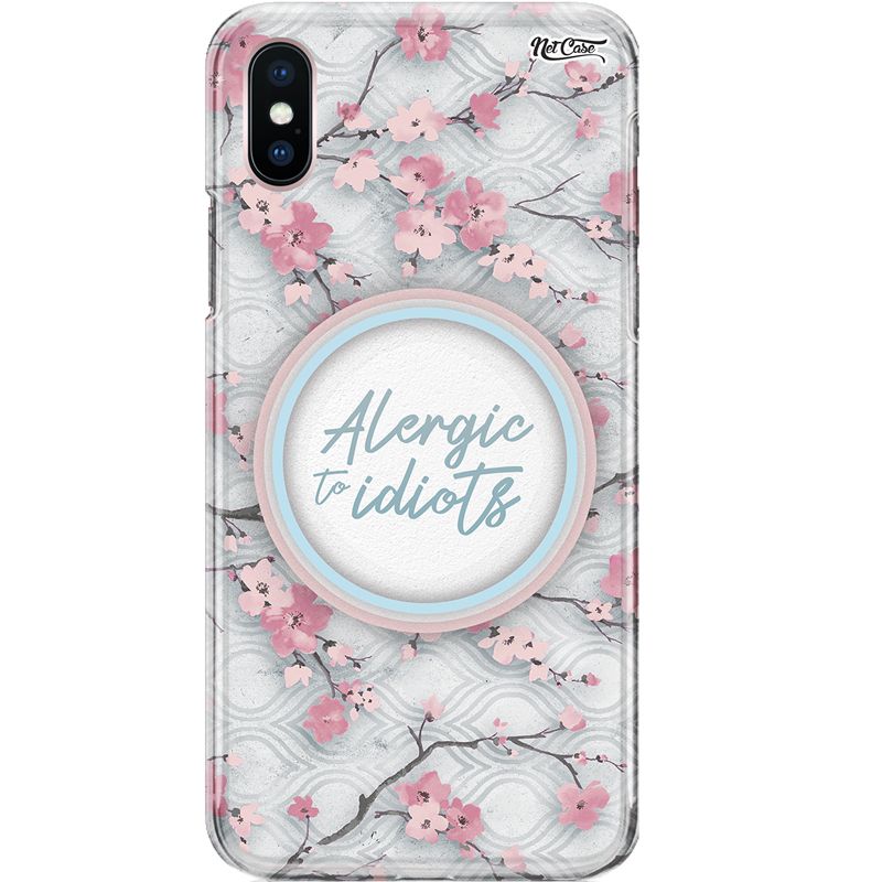 Capa Silicone NetCase Chapada Flores Alergic to Idiots